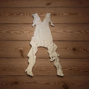 Fashion Nova White Ruffle Mini Dress